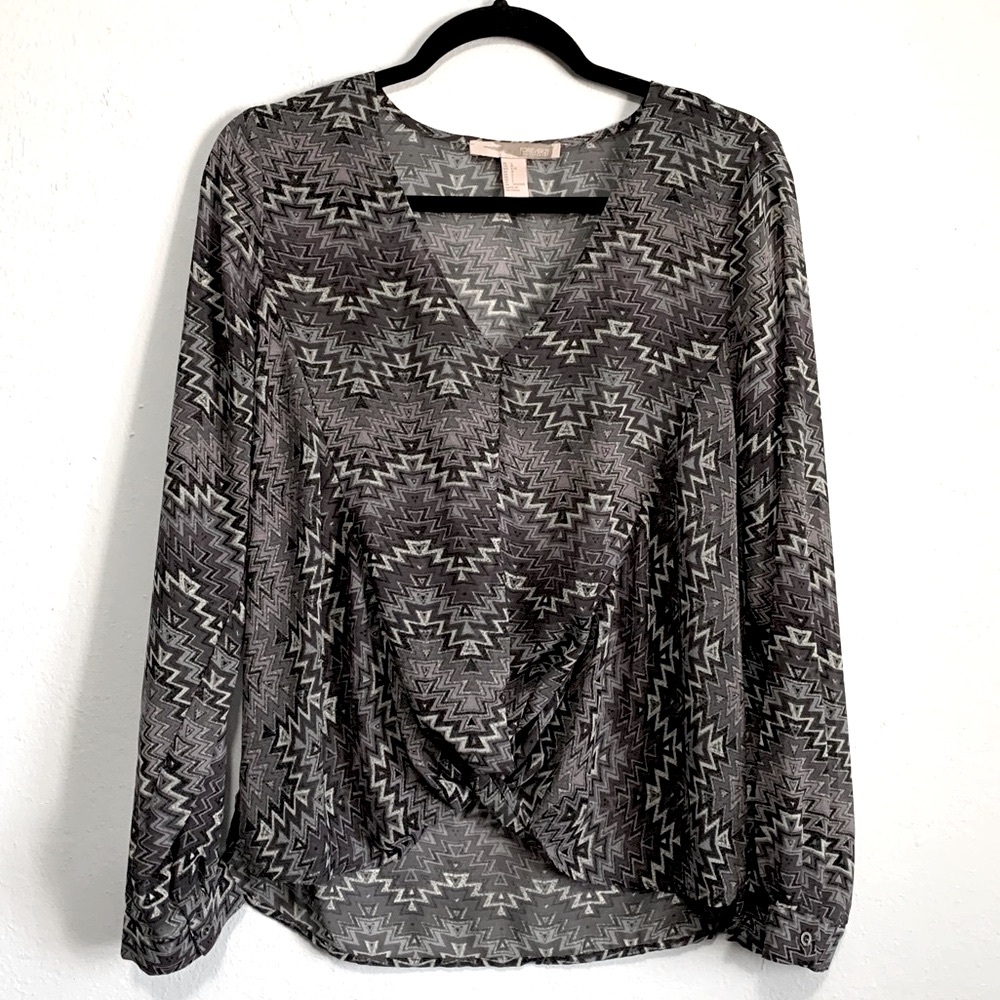 Forever 21 Chiffon V-Neck Blouse